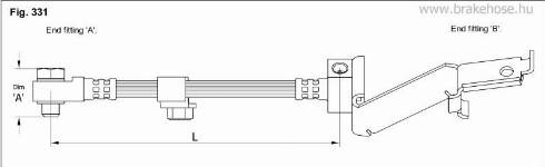 KK95KFT FT0817 - Brake Hose autospares.lv