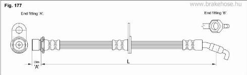 KK95KFT FT1427 - Brake Hose autospares.lv