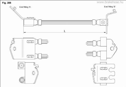 KK95KFT FT2543 - Brake Hose autospares.lv