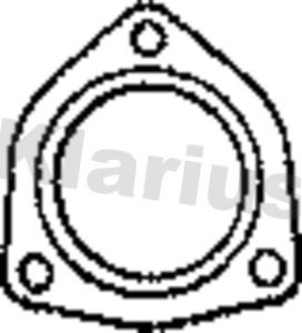 Klarius 410407 - Gasket, exhaust pipe autospares.lv