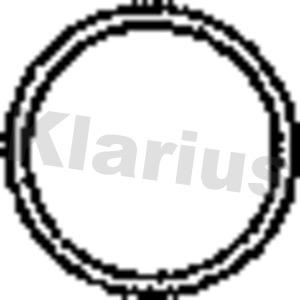 Klarius HAG4AA - Gasket, exhaust pipe autospares.lv