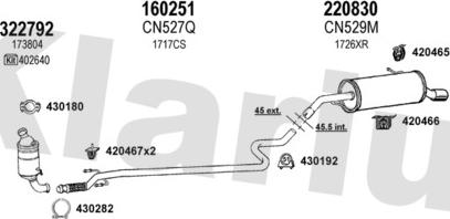 Klarius 180691E - Exhaust System autospares.lv