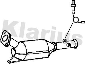 Klarius 390334 - Soot / Particulate Filter, exhaust system autospares.lv