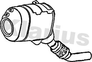 Klarius 390258 - Soot / Particulate Filter, exhaust system autospares.lv