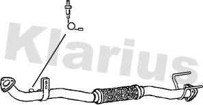 Klarius 301958 - Exhaust Pipe autospares.lv