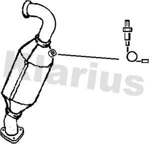 Klarius 323955 - Catalytic Converter autospares.lv