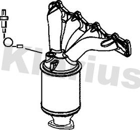 Klarius 322201 - Catalytic Converter autospares.lv