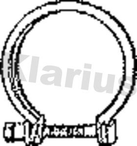 Klarius PGP72AE - Pipe Connector, exhaust system autospares.lv