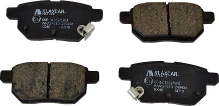 Klaxcar France 24943z - Brake Pad Set, disc brake autospares.lv