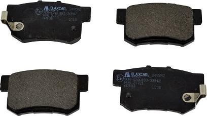 Klaxcar France 24959z - Brake Pad Set, disc brake autospares.lv