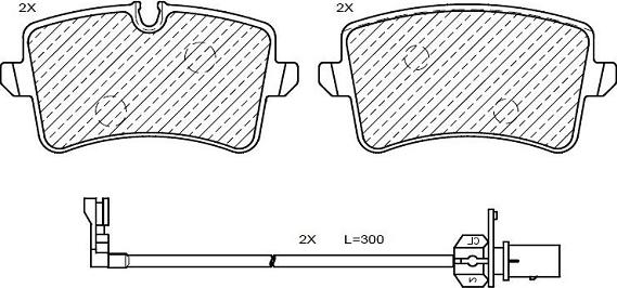 Klaxcar France 24956z - Brake Pad Set, disc brake autospares.lv