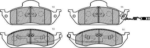 Klaxcar France 24911z - Brake Pad Set, disc brake autospares.lv