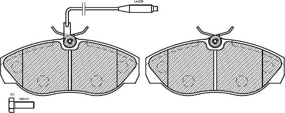 Klaxcar France 24986z - Brake Pad Set, disc brake autospares.lv