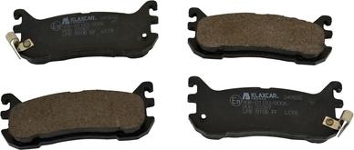 Klaxcar France 24983z - Brake Pad Set, disc brake autospares.lv