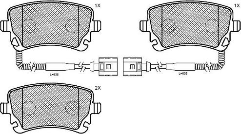 Klaxcar France 24934z - Brake Pad Set, disc brake autospares.lv