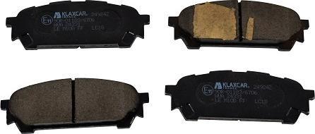 Klaxcar France 24924z - Brake Pad Set, disc brake autospares.lv