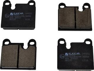 Klaxcar France 24925z - Brake Pad Set, disc brake autospares.lv