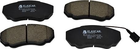 Klaxcar France 24977z - Brake Pad Set, disc brake autospares.lv