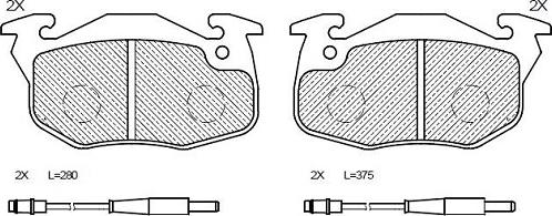 Klaxcar France 24527z - Brake Pad Set, disc brake autospares.lv