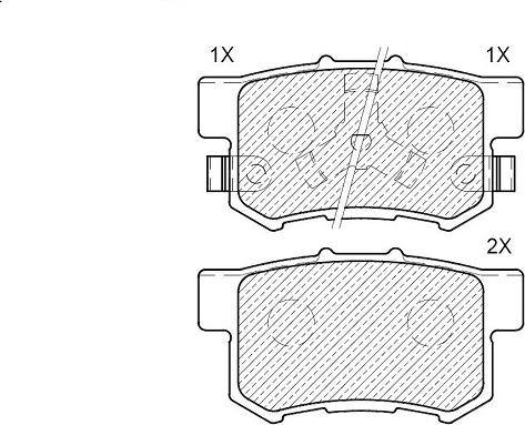 Klaxcar France 24655z - Brake Pad Set, disc brake autospares.lv