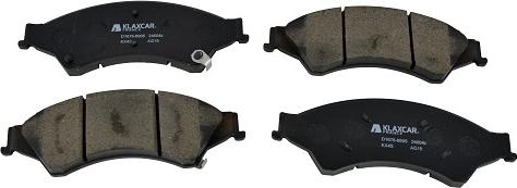 Klaxcar France 24604z - Brake Pad Set, disc brake autospares.lv