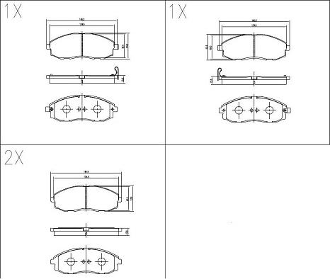 Klaxcar France 24602z - Brake Pad Set, disc brake autospares.lv