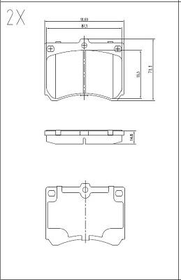 Klaxcar France 24610z - Brake Pad Set, disc brake autospares.lv