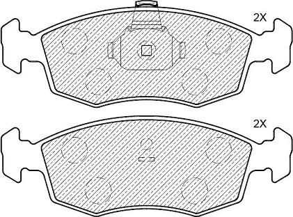 Klaxcar France 24617z - Brake Pad Set, disc brake autospares.lv