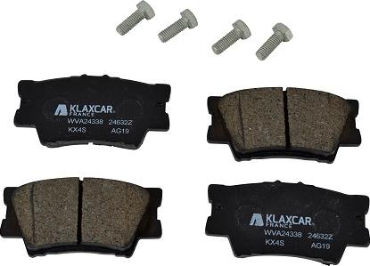 Klaxcar France 24632z - Brake Pad Set, disc brake autospares.lv