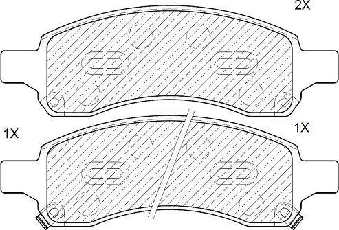 Klaxcar France 24637z - Brake Pad Set, disc brake autospares.lv