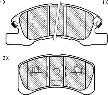 Klaxcar France 24623z - Brake Pad Set, disc brake autospares.lv