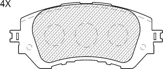 Klaxcar France 24671z - Brake Pad Set, disc brake autospares.lv