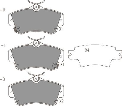 Klaxcar France 24094z - Brake Pad Set, disc brake autospares.lv