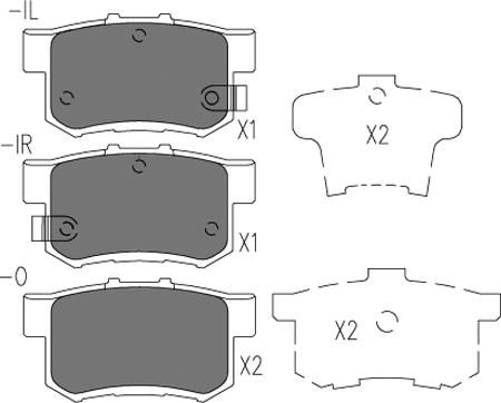 Klaxcar France 24095z - Brake Pad Set, disc brake autospares.lv