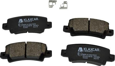 Klaxcar France 24046z - Brake Pad Set, disc brake autospares.lv