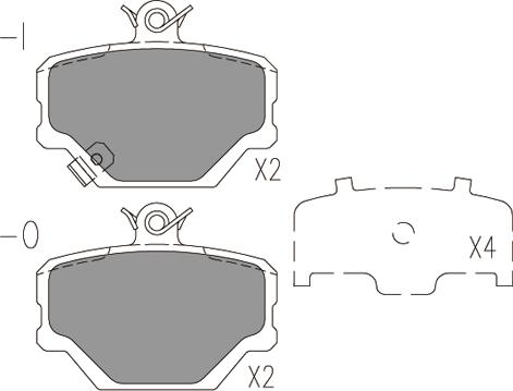 Klaxcar France 24052z - Brake Pad Set, disc brake autospares.lv