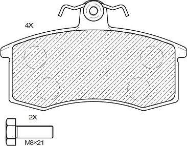 Klaxcar France 24057z - Brake Pad Set, disc brake autospares.lv