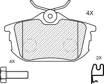 Klaxcar France 24001z - Brake Pad Set, disc brake autospares.lv