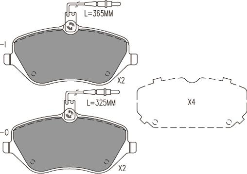 Klaxcar France 24038z - Brake Pad Set, disc brake autospares.lv