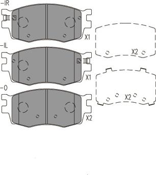 Klaxcar France 24023z - Brake Pad Set, disc brake autospares.lv