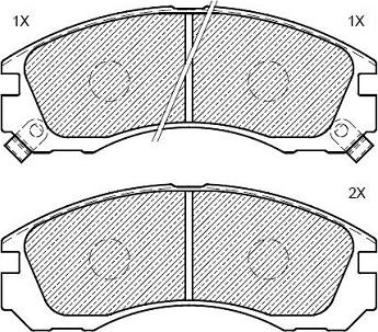 Klaxcar France 24125z - Brake Pad Set, disc brake autospares.lv