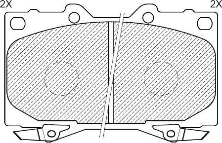 Klaxcar France 24123z - Brake Pad Set, disc brake autospares.lv