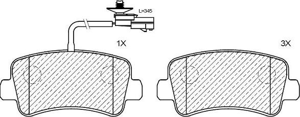 Klaxcar France 24176z - Brake Pad Set, disc brake autospares.lv