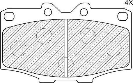 Klaxcar France 24848z - Brake Pad Set, disc brake autospares.lv