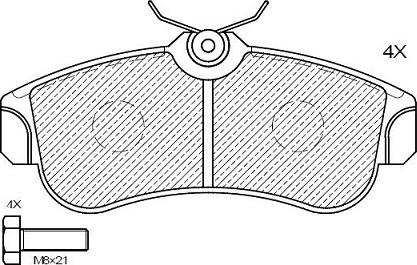 Klaxcar France 24856z - Brake Pad Set, disc brake autospares.lv