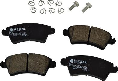 Klaxcar France 24864z - Brake Pad Set, disc brake autospares.lv