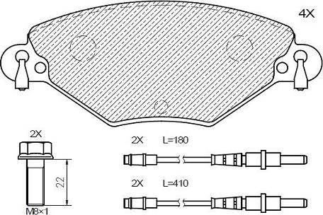 Klaxcar France 24867z - Brake Pad Set, disc brake autospares.lv