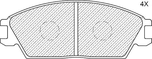 Klaxcar France 24835z - Brake Pad Set, disc brake autospares.lv