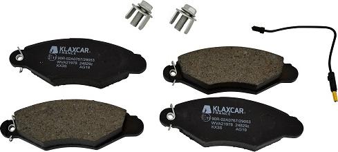 Klaxcar France 24829z - Brake Pad Set, disc brake autospares.lv