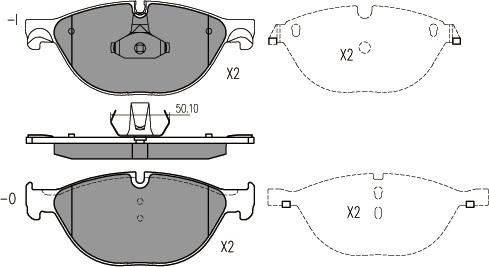 Klaxcar France 24874z - Brake Pad Set, disc brake autospares.lv